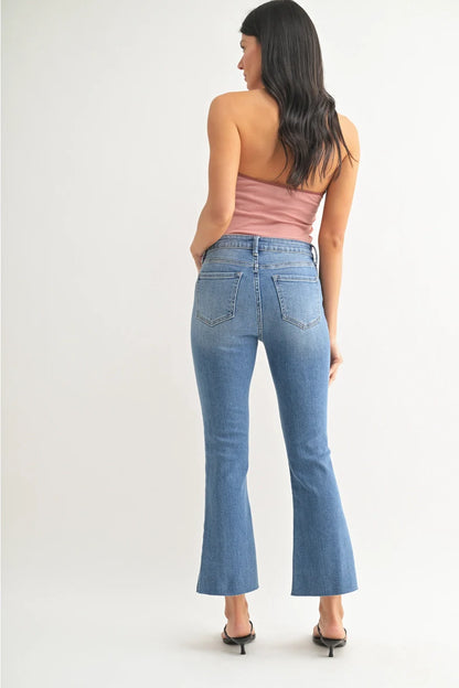 JBD Cropped Flare Jean