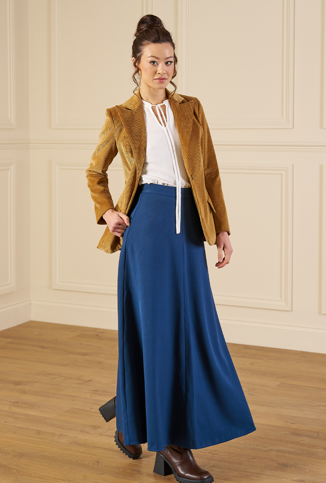 1970s Maxi Skirt - Cobalt Blue