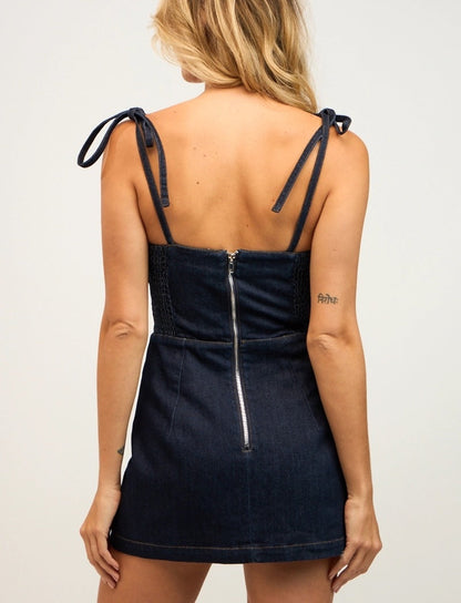 Hazel Denim Mini Dress