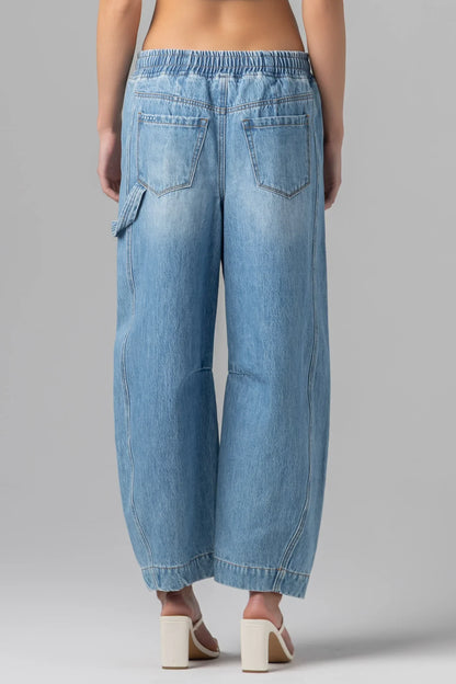 Blank NYC Low Waist Drawstring Barrel Jean