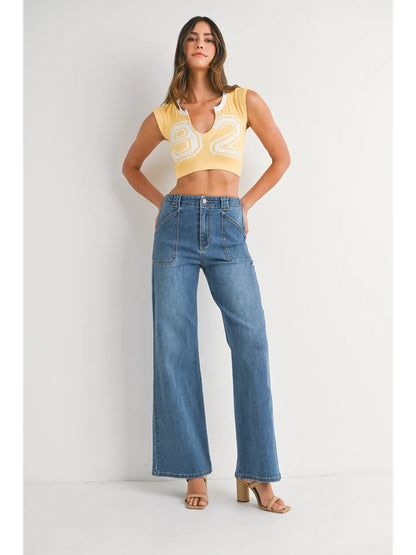 JBD Patch Pocket Wide Leg