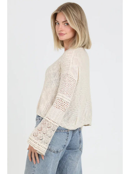Bell Sleeve Light Weight Pullover