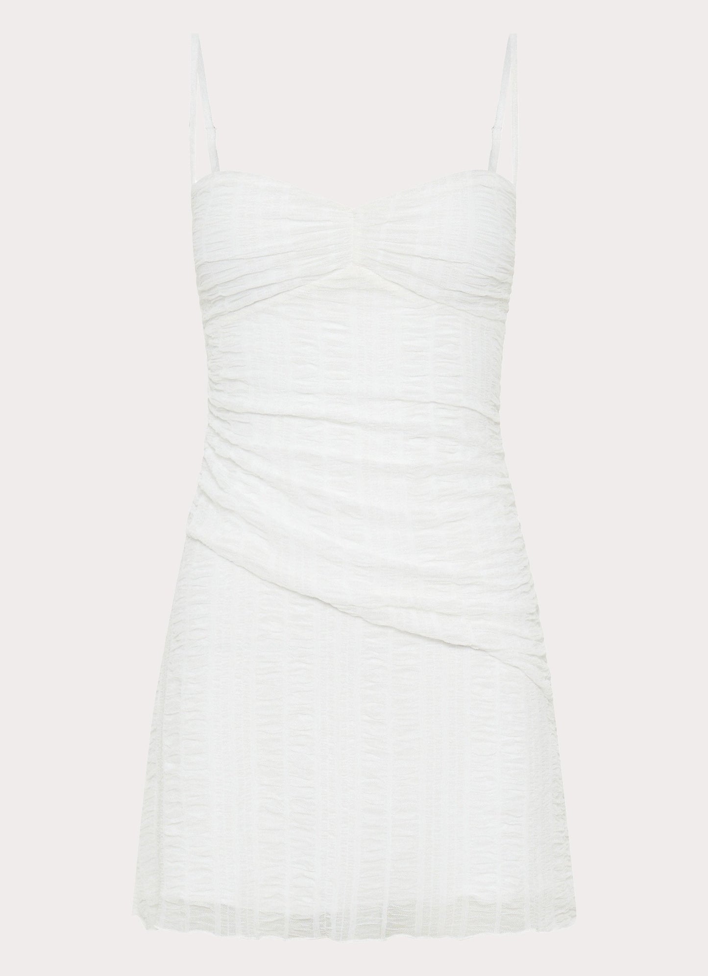 Arden Mesh Mini Dress - White