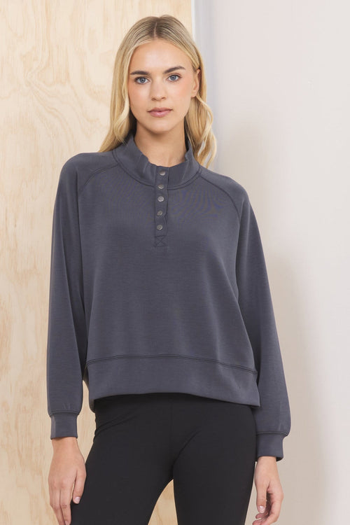 Luxe Cloud Henley Pullover