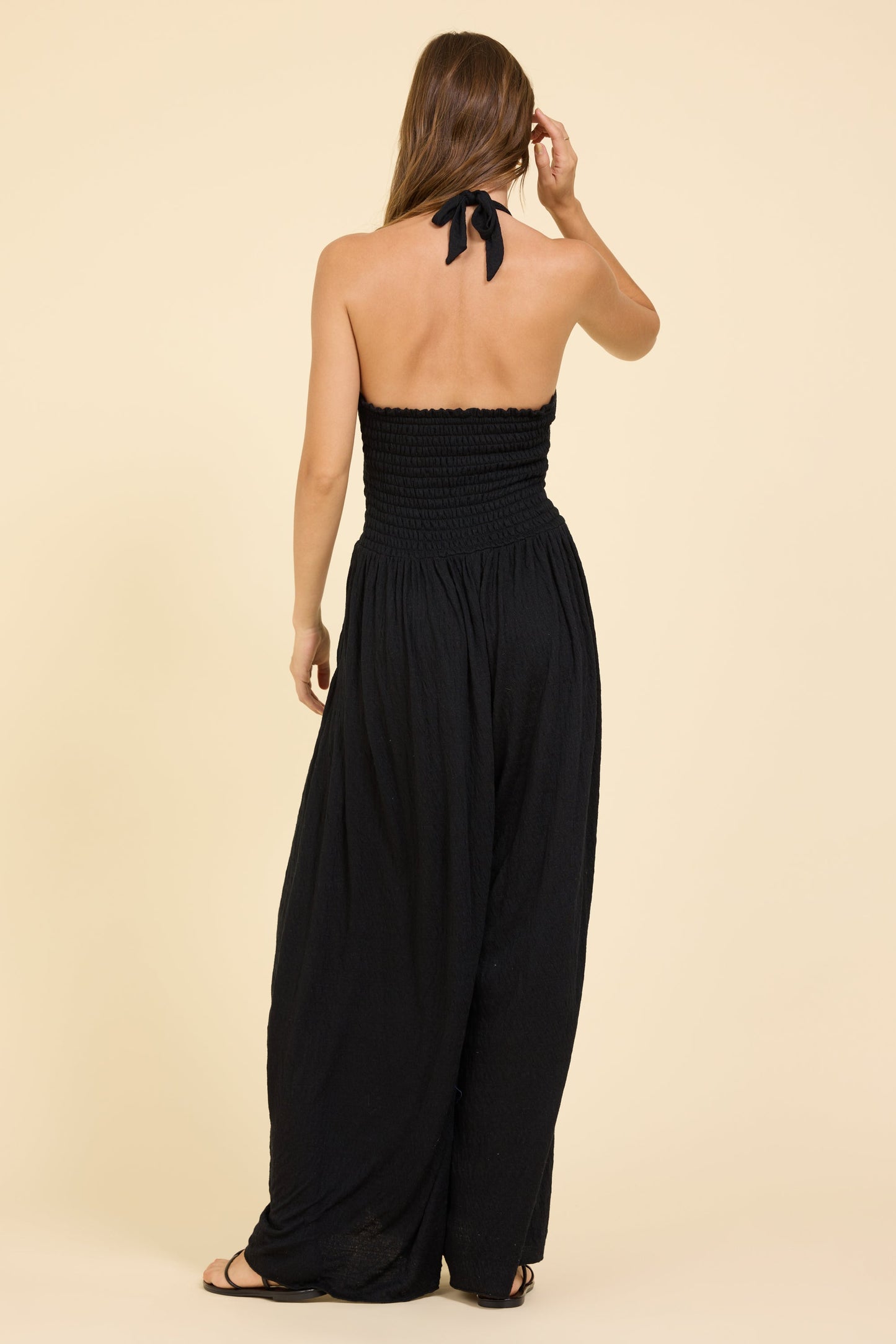 Crinkle Knit Jumpsuit