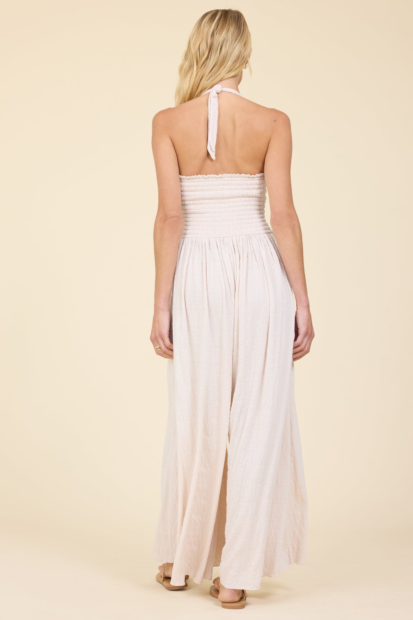 Crinkle Knit Jumpsuit