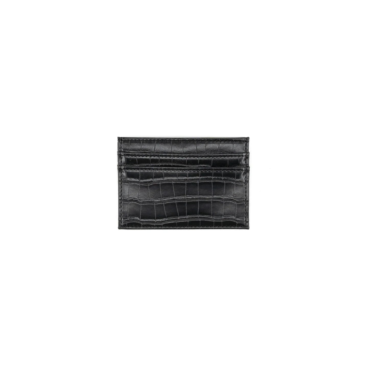 Faux Croc Card Case