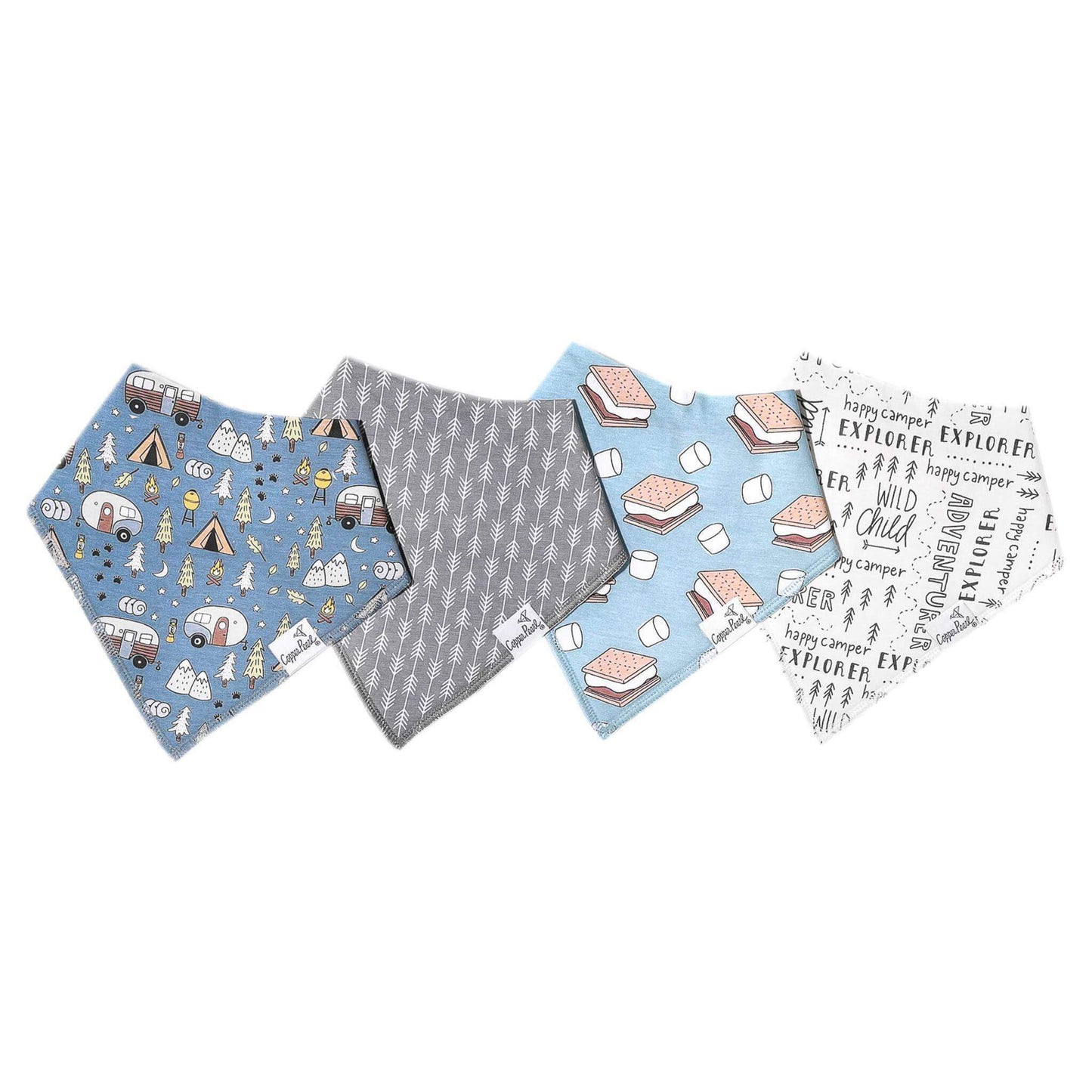 4 Pack Baby Bandana Bibs - Bridger