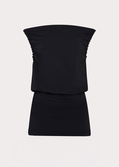Bonnie Off Shoulder Mini Dress - Black