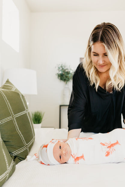 Knit Swaddle Blanket - Skipper