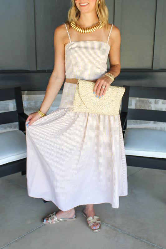 Macy Drop Waist Maxi Skirt