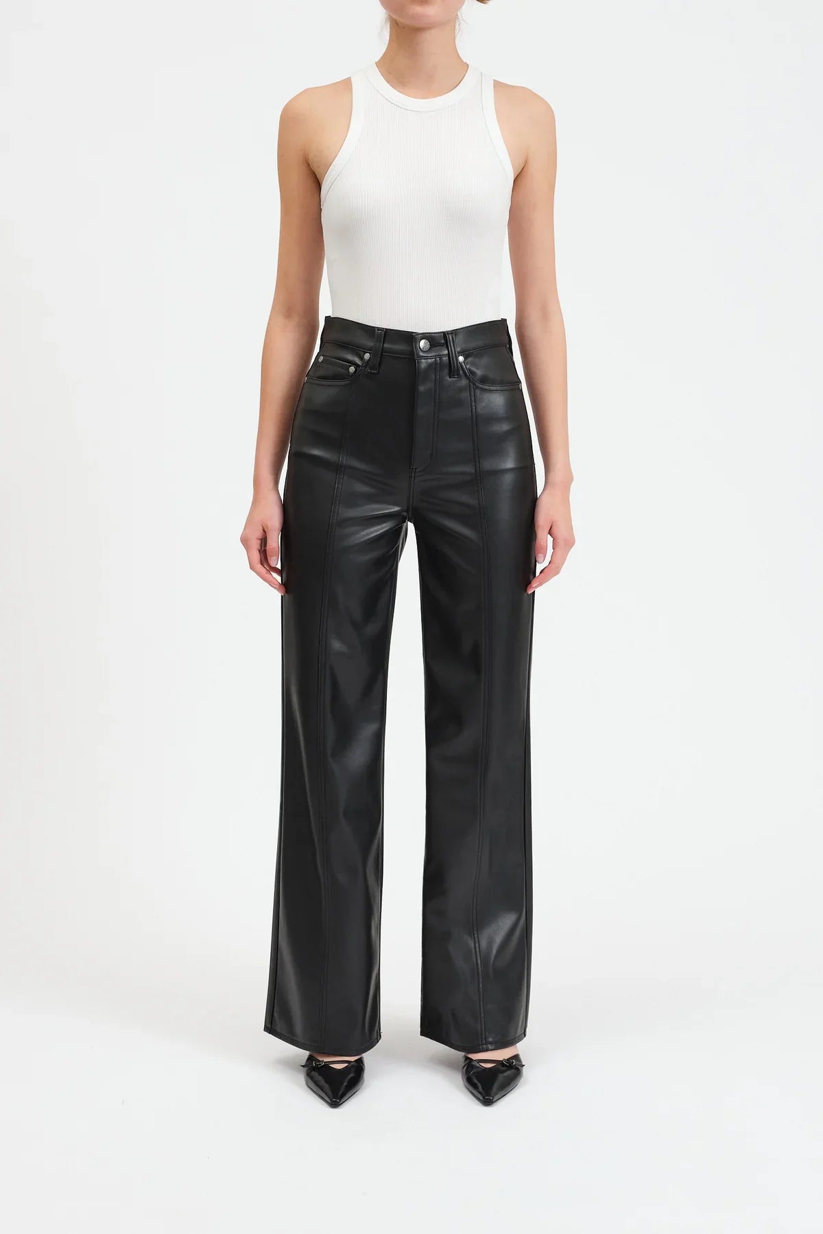 Daze Far Out Leather Center Seam
