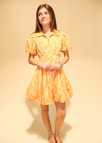 Finley Floral Puff Sleeve Mini Dress