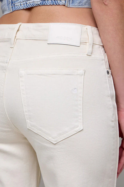 Hidden Mid Rise Comfort Flare Jean