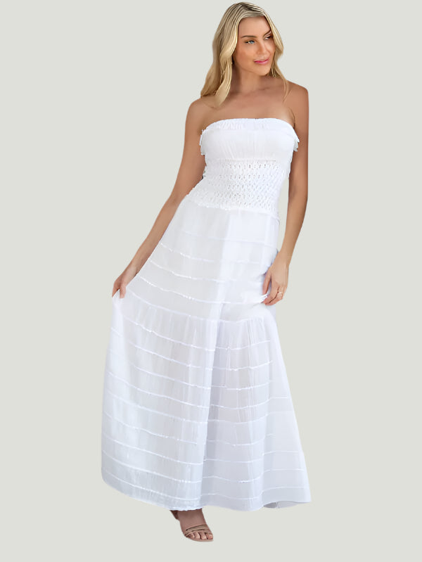 Cotton Natural Tube Maxi