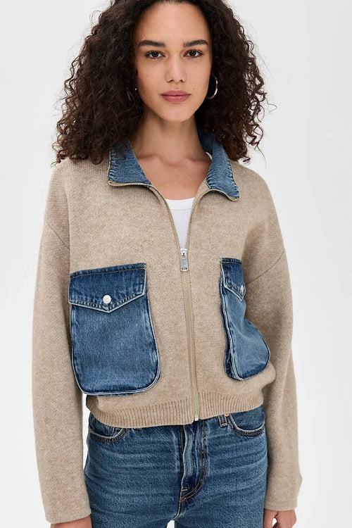 Blank NYC Front Pocket Knit Jacket