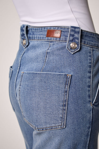 Dominica Mid Rise Boot Cut Jean