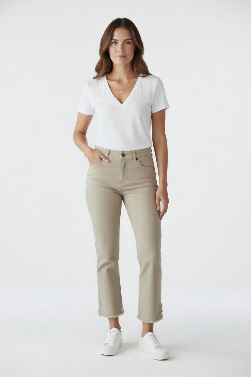 Isabella Crop Straight Pant
