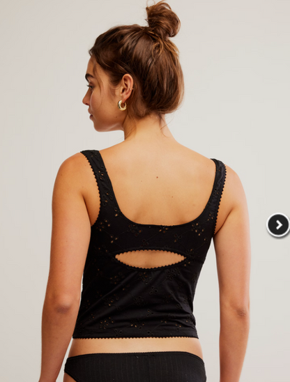 Free People Full Bloom Eyelet Cami