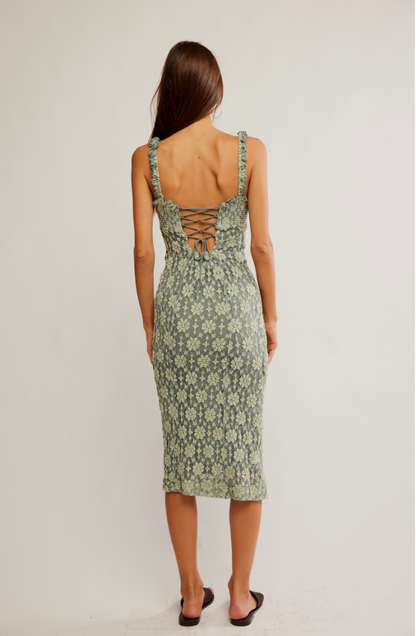 Free People Lucinda Lace Midi