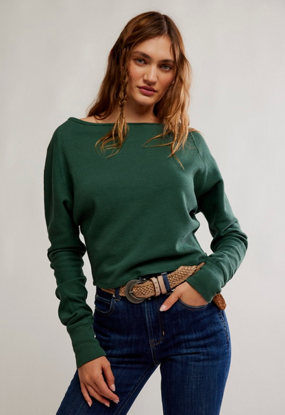 Free People Jess Long Sleeve Top