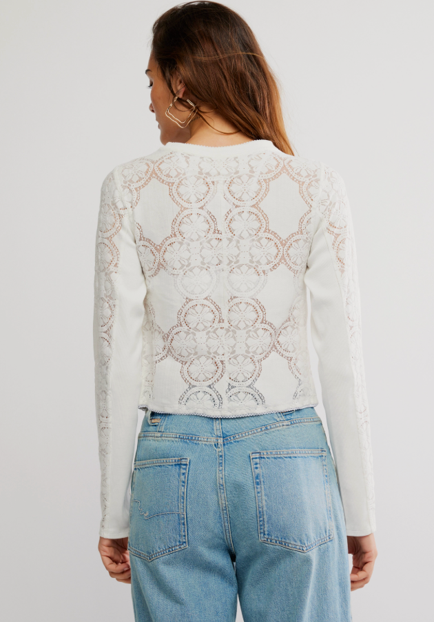 Free People Jae Knit Long Sleeve Top