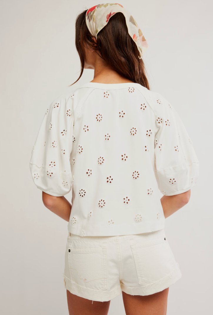 Free People Jessie Eyelet Tee