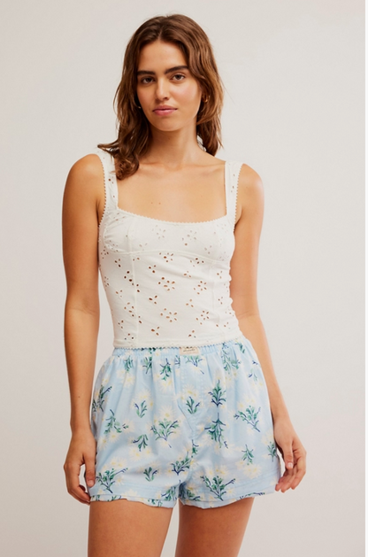 Free People Full Bloom Eyelet Cami