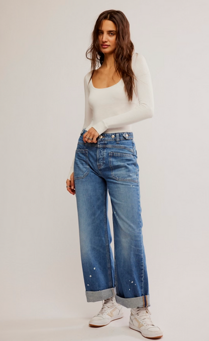 Free People Palmer Cuffed Jean