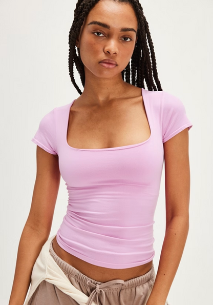 Free People Clean Lines Baby Tee