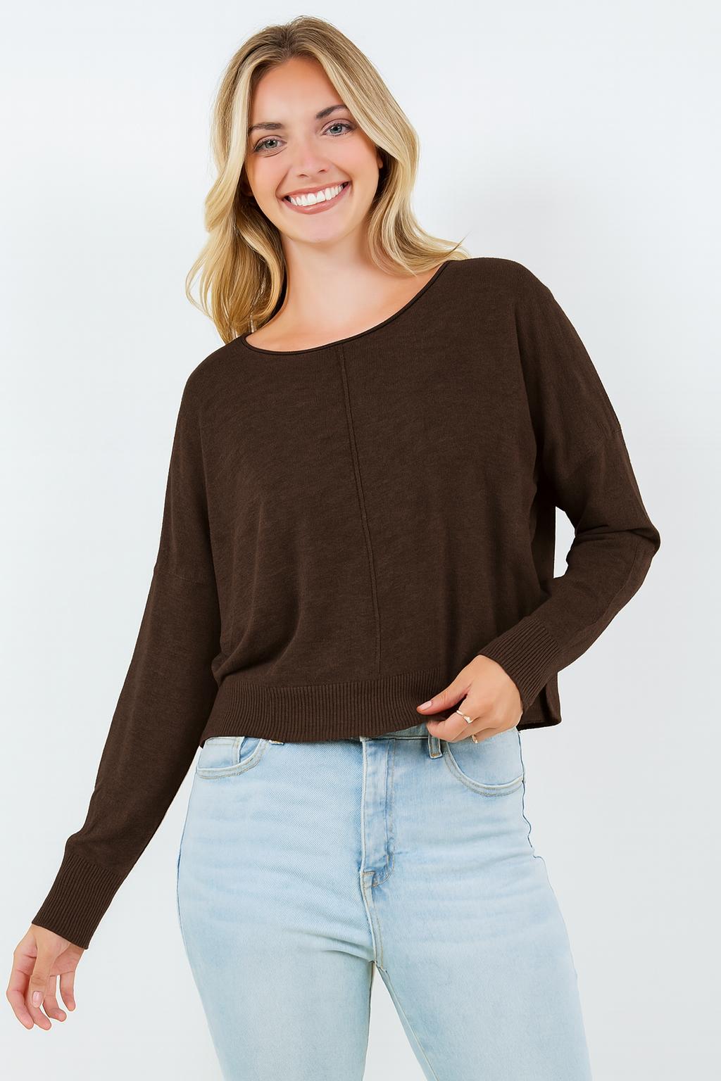 Eliza Front Seam Pullover