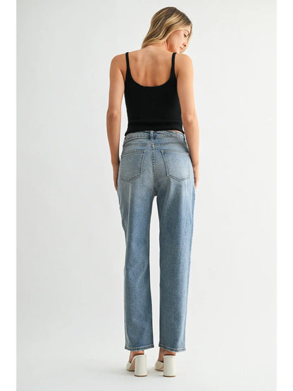 JBD V-Waist Straight Leg Jean