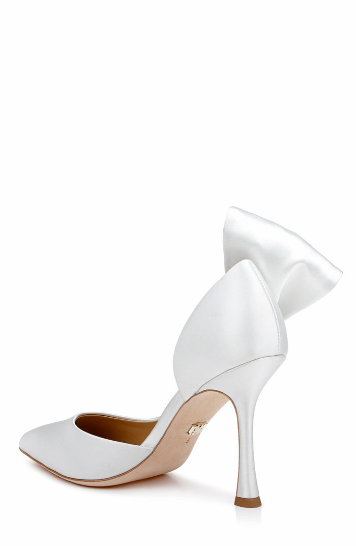 White | Alejandra Pointed Toe Pumps