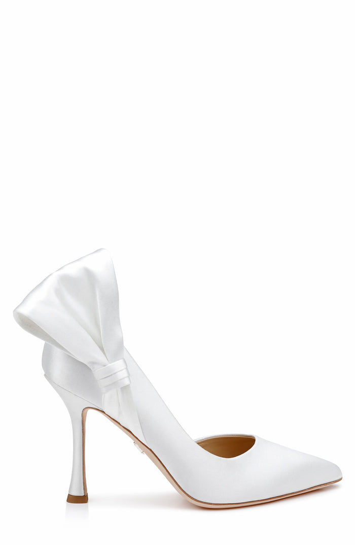 White | Alejandra Pointed Toe Pumps