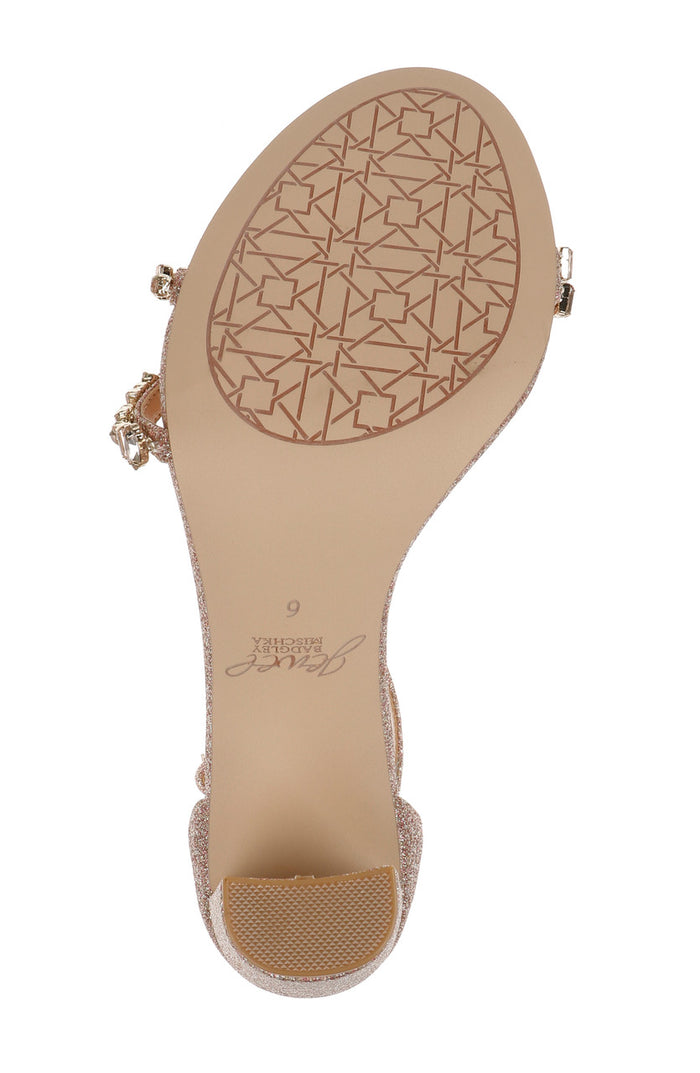 Rose Gold | Alia Jewel Embellished Sandals