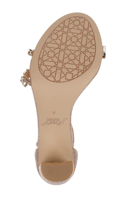 Rose Gold | Alia Jewel Embellished Sandals