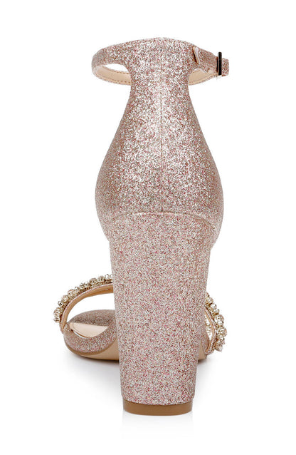Rose Gold | Alia Jewel Embellished Sandals