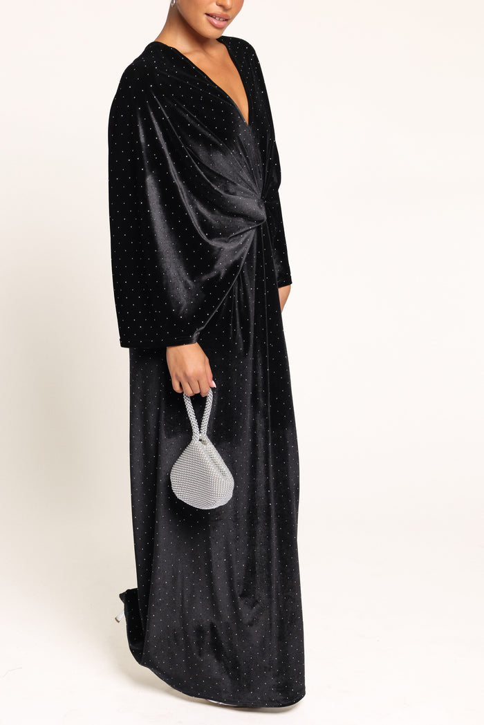 DRESSES Andilee Velvet Maxi Dress - Black