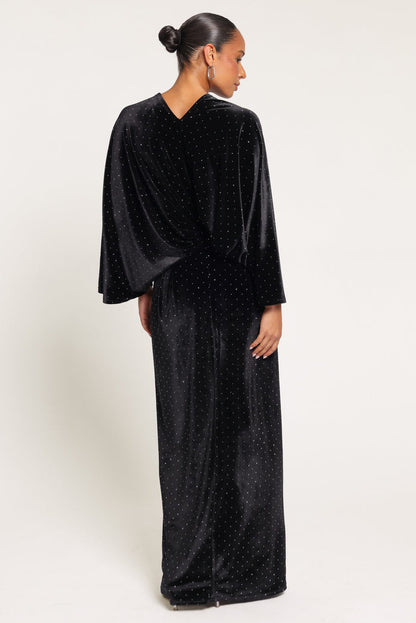 DRESSES Andilee Velvet Maxi Dress - Black