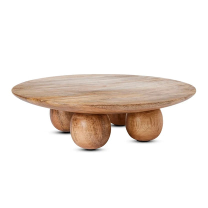 Angus round footed platter