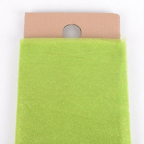 Apple Green Glitter Tulle 54" x 10 Yards