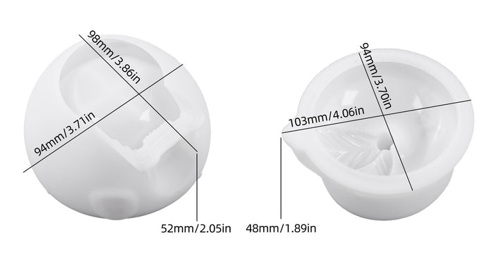 Apple House Storage Jar Resin Mold