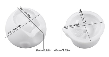 Apple House Storage Jar Resin Mold