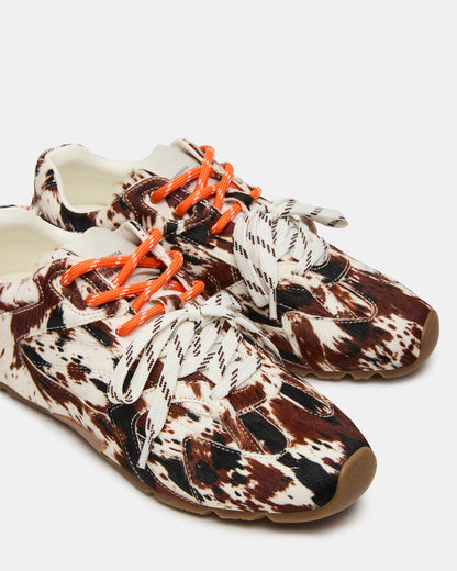 AZIEL BROWN COW PRINT