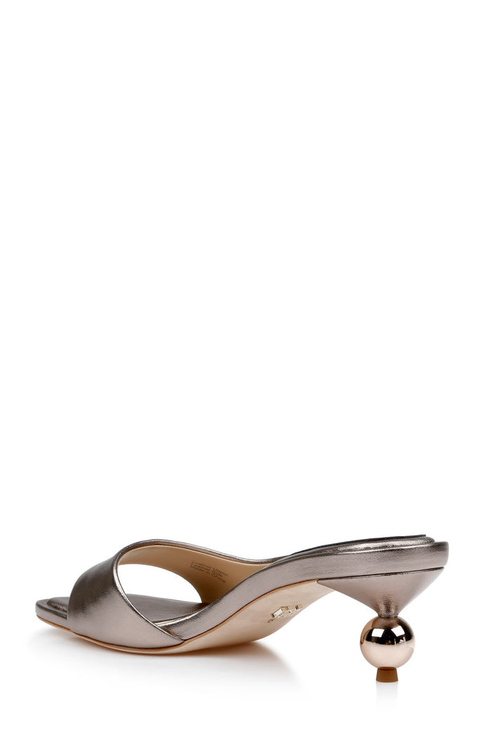 Light Bronze | Baila Asymmetrical Slide with Ball Heel