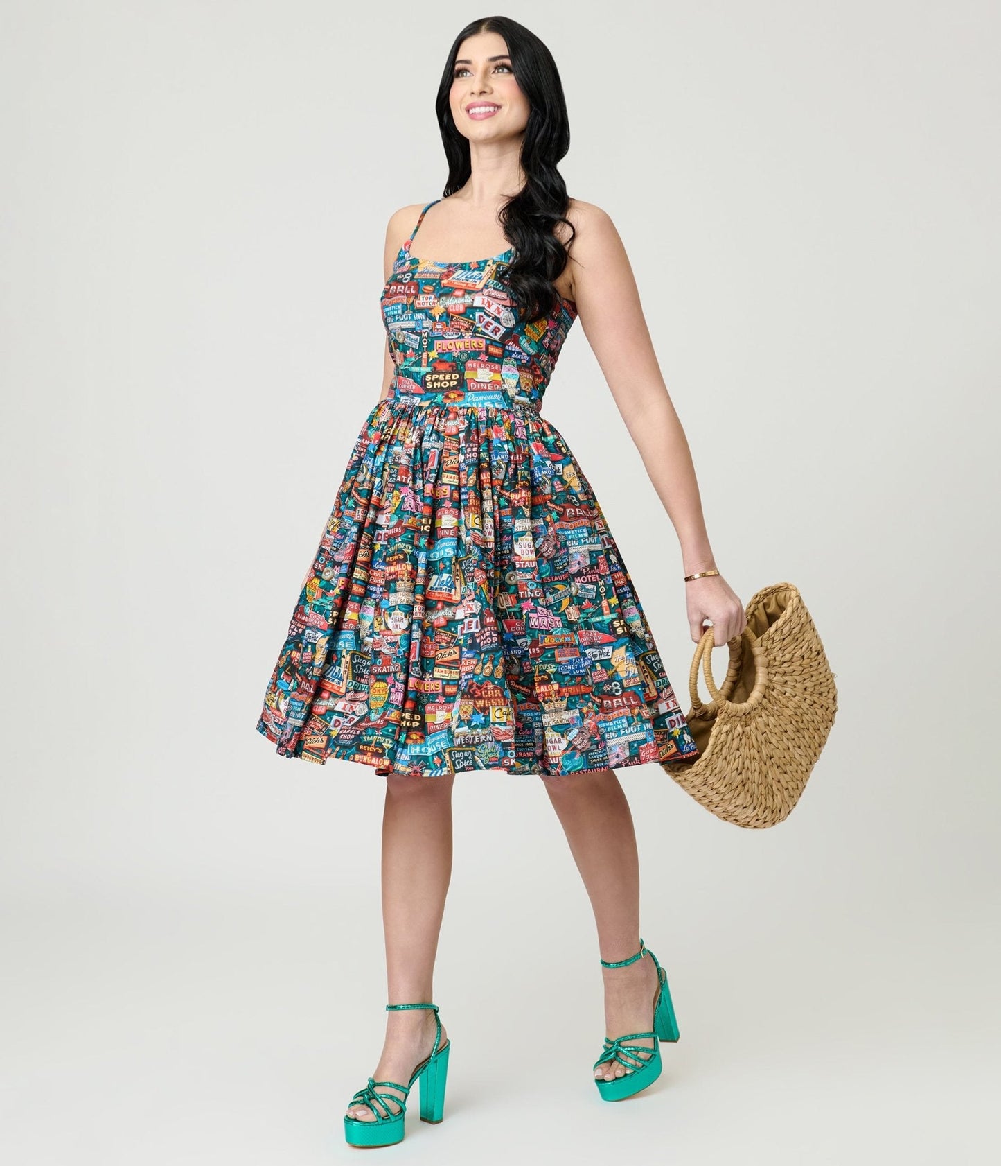 Bernie Dexter Neon Flashback Chelsea Swing Dress