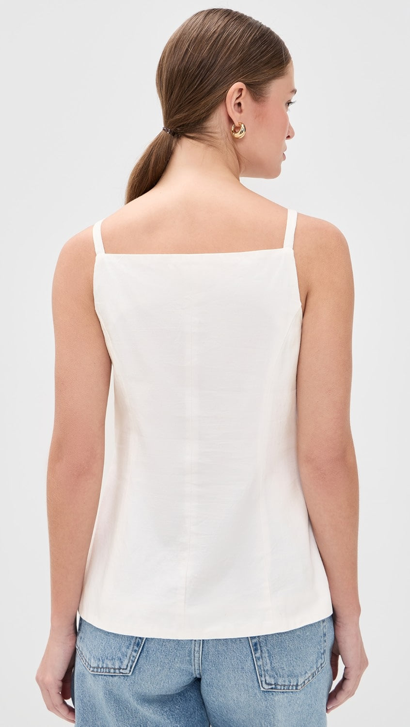 Blank NYC Cloud Burst Button Up Linen Top