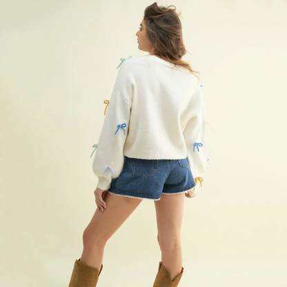 All Over Bow Cardigan