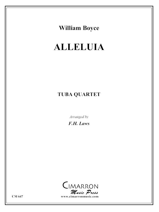 Boyce, W - Alleluia - Tuba Quartet (EETT)