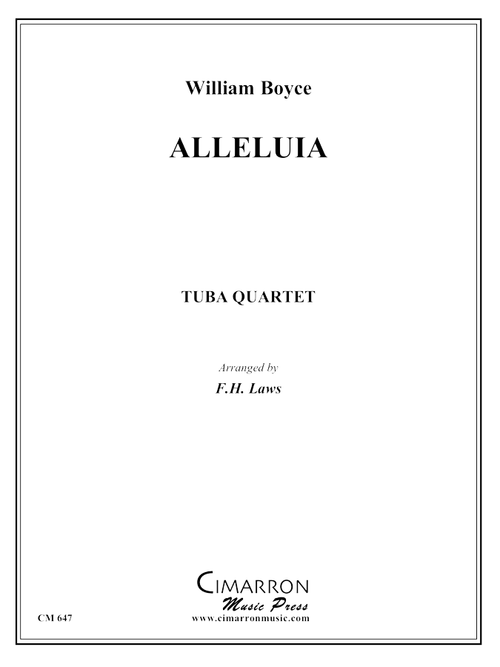 Boyce, W - Alleluia - Tuba Quartet (EETT)